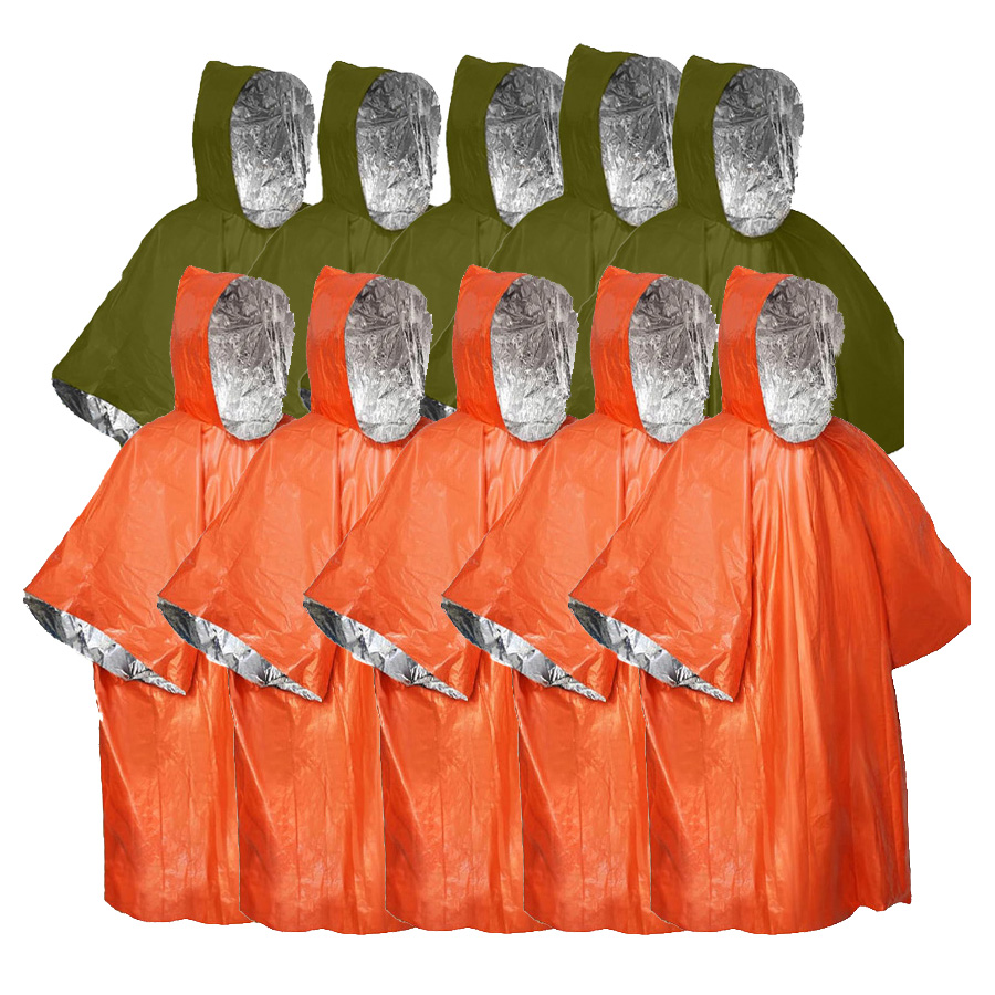 Conjunto de poncho de emergênc - Emergency Poncho Rain avaliação e preço