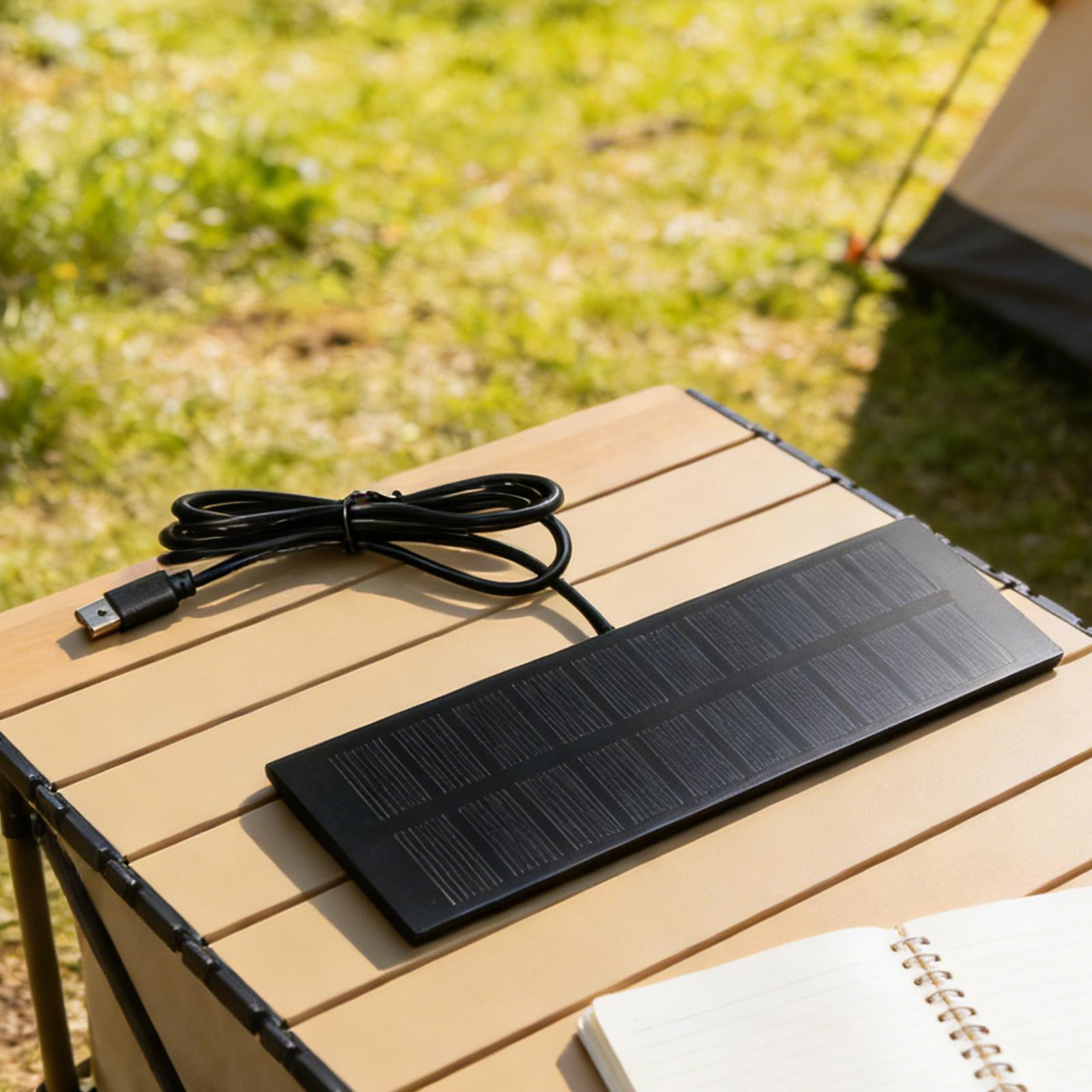 Painel Solar Portátil 5W 5V, C - Solar Emergency Charger avaliação e preço